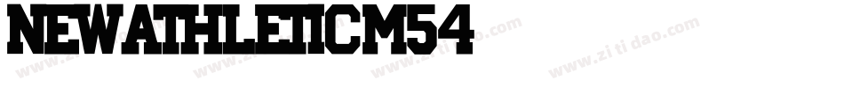 New Athletic M54字体转换